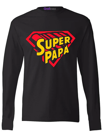 Polera Ml Super Papa Día Del Padre Regalo Papá - Grafimax 1