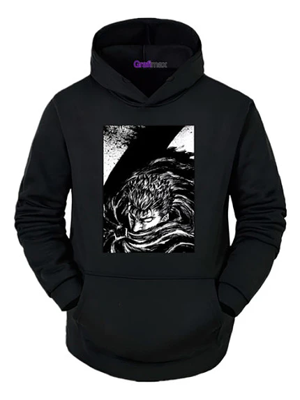 Polerón Berserk Guts Manga Anime Negro Grafimax 1