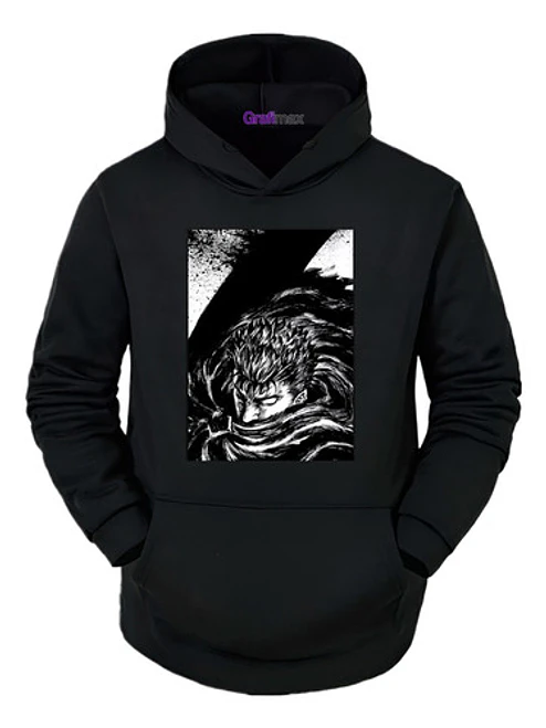 Polerón Berserk Guts Manga Anime Negro Grafimax 1