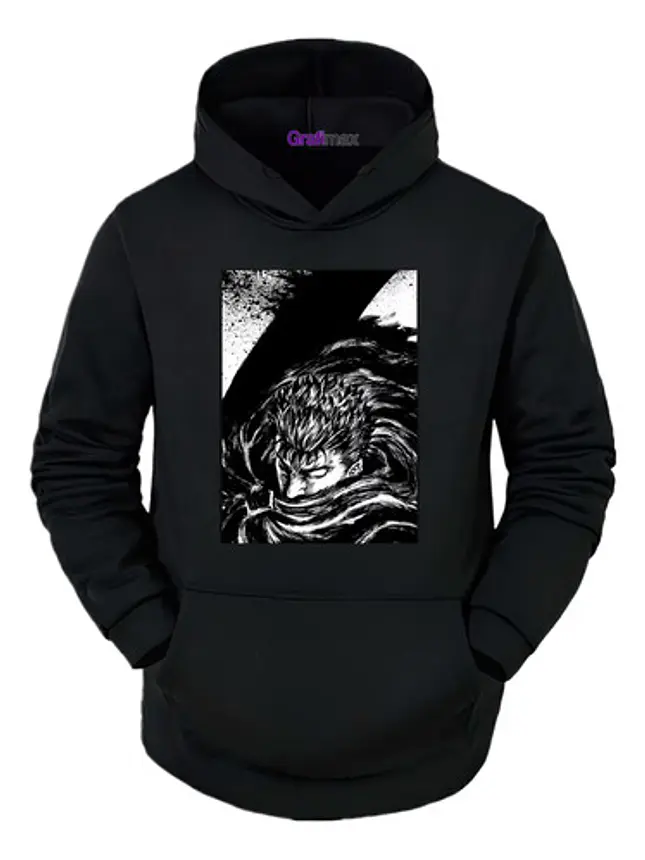 Polerón Berserk Guts Manga Anime Negro Grafimax 1