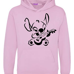 Poleron Stitch Rosado Corazón Grafimax