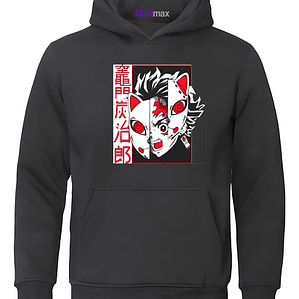 Polerón Tanjiro Máscara Kimetsu No Yaiba Anime Grafimax