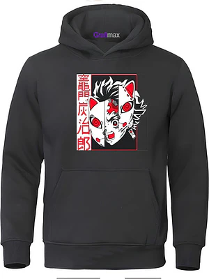 Polerón Tanjiro Máscara Kimetsu No Yaiba Anime Grafimax