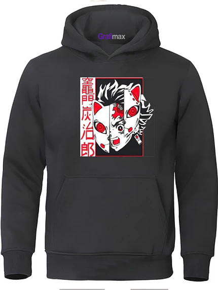 Polerón Tanjiro Máscara Kimetsu No Yaiba Anime Grafimax 1