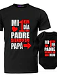Pack Polera Body Bebé Primer Día Del Padre Familia Grafimax - Miniatura 1