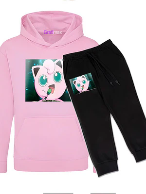 Conjunto Polerón Y Buzo Jigglypuff Poke Mon Anime Grafimax