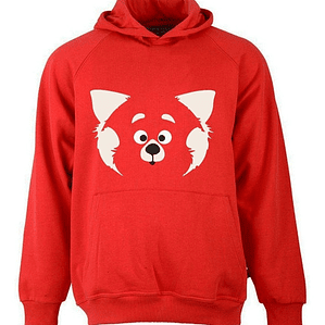 Polerón Turning Red Panda Rojo Face Grafimax