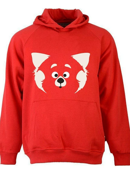 Polerón Turning Red Panda Rojo Face Grafimax 1