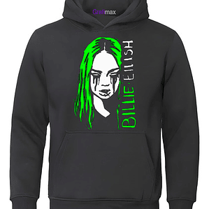 Poleron Billie Eilish Black Tears Música Grafimax