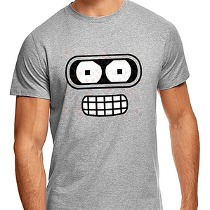 Polera Bender Face Futurama Grafimax