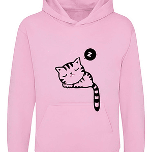 Poleron Gato Durmiendo Cat Mujer Kawaii Grafimax