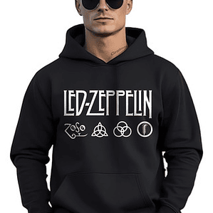 Polerón Led Zeppelin Logos Rock Bandas Grafimax