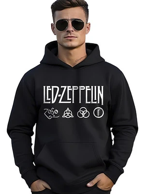 Polerón Led Zeppelin Logos Rock Bandas Grafimax