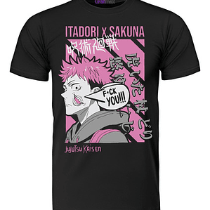 Polera Itadori F*Ck You Jujutsu Kaisen Anime Grafimax