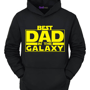 Poleron Best Dad Galaxy Starwars Dia Del Padre Papá Grafimax