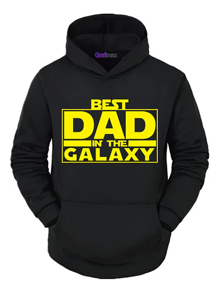 Poleron Best Dad Galaxy Starwars Dia Del Padre Papá - Grafimax 1
