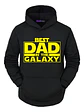 Poleron Best Dad Galaxy Starwars Dia Del Padre Papá - Grafimax - Miniatura 1
