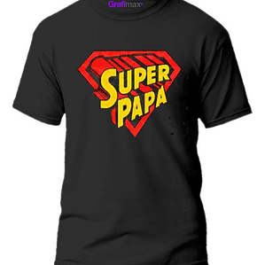 Polera Super Papá Dia Del Padre Regalo Papá Grafimax