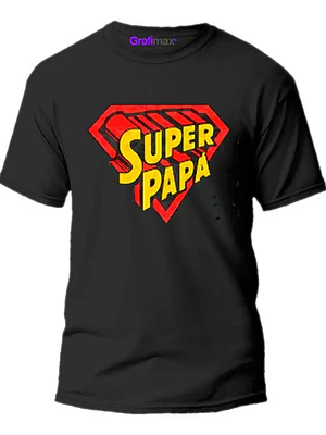Polera Super Papá Dia Del Padre Regalo Papá Grafimax