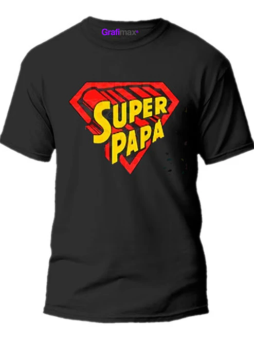 Polera Super Papá Dia Del Padre Regalo Papá Grafimax 1
