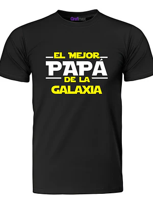Polera Mejor Padre De La Galaxia Starwars Papá -Grafimax