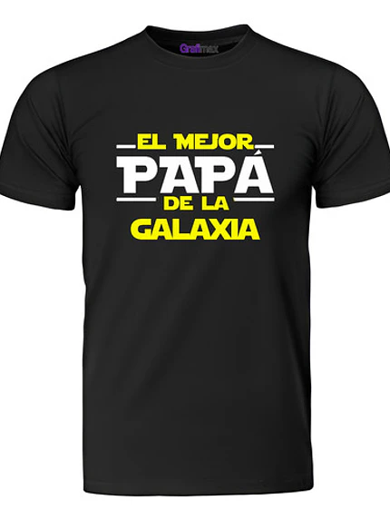 Polera Mejor Padre De La Galaxia Starwars Papá -Grafimax 1