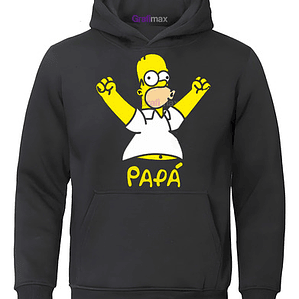 Polerón Homero Simpsons Hombre Dia Del Padre Papá Grafimax