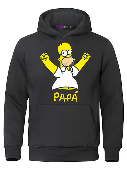 Polerón Homero Simpsons Hombre Dia Del Padre Papá - Grafimax 1