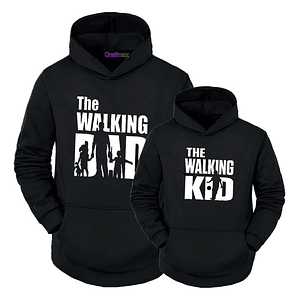 Pack De Polerón Padre Hijo Walking Dad / Walking Kid Grafimax