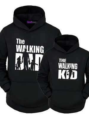 Pack De Polerón Padre Hijo Walking Dad / Walking Kid Grafimax