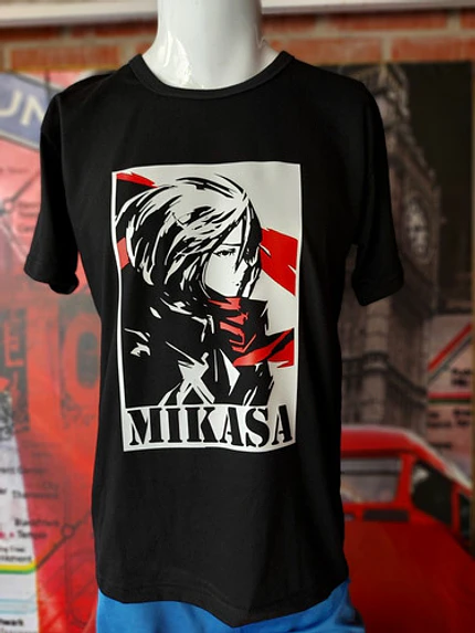 Polera Mikasa Attack Titan Shingeki No Kyojin Anime Grafimax 2