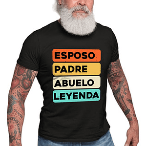 Polera Esposo Padre Abuelo Leyenda Familia Grafimax