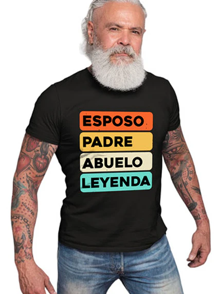 Polera Esposo Padre Abuelo Leyenda Familia Grafimax 1