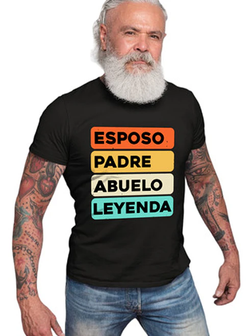 Polera Esposo Padre Abuelo Leyenda Familia Grafimax 1