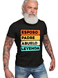 Polera Esposo Padre Abuelo Leyenda Familia Grafimax - Miniatura 1