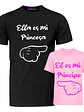 Polera Ella Es Mi Princesa Mi Principe Padre Familia Gfmx - Miniatura 1