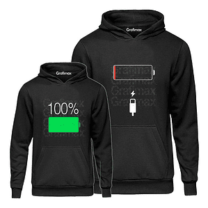 Pack Polerón Padre E Hijo Batería Agotada / Batería Cargada Grafimax