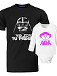 Pack Polera Papá E Hija Soy Tu Padre Y Leia Familia Grafimax - Miniatura 1