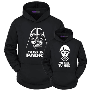 Pack Polerón Yo Soy Tu Padre Yo Soy Tu Hijo Papa E Hijo Starwars