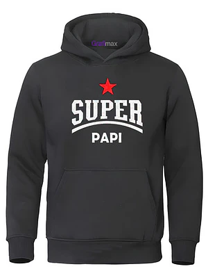 Polerón Super Papi Regalo Dia Del Padre Papá Grafimax