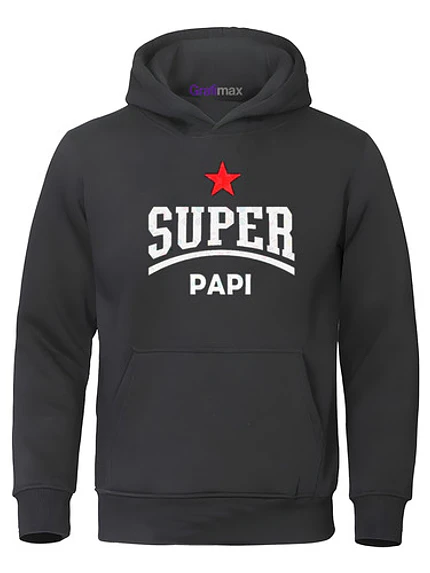 Polerón Super Papi Regalo Dia Del Padre Papá - Grafimax 1
