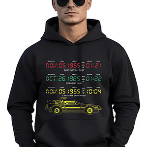 Polerón Volver Al Futuro Time Películas Retro Geek Grafimax