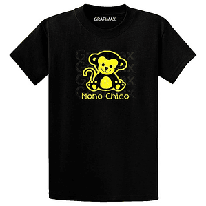 Polera Mono Mona Chico Hijo Niños Familia Grafimax