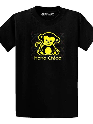 Polera Mono Mona Chico Hijo Niños Familia Grafimax