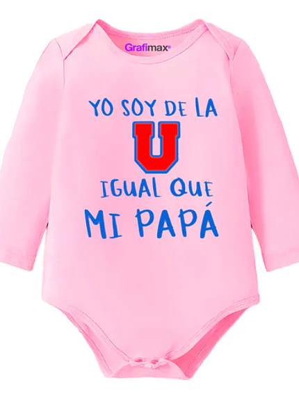 Body Bebe Pilucho Soy De La U Igual Que Mi Papá Grafimax 5