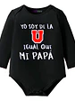 Body Bebe Pilucho Soy De La U Igual Que Mi Papá Grafimax - Miniatura 9