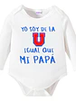 Body Bebe Pilucho Soy De La U Igual Que Mi Papá Grafimax - Miniatura 13