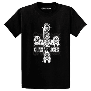 Polera Guns N' Roses Cross Bandas Rock Míºsica Grafimax