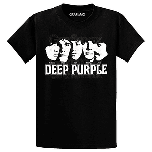 Polera Deep Purple Faces Bandas Rock Clásico Grafimax