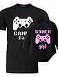 Polera Papá Hijo Body Bebe Gamer Dad Y Girl Familia -Grafimax - Miniatura 1